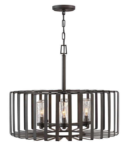 Hinkley Reid Outdoor Chandelier Brushed Graphite