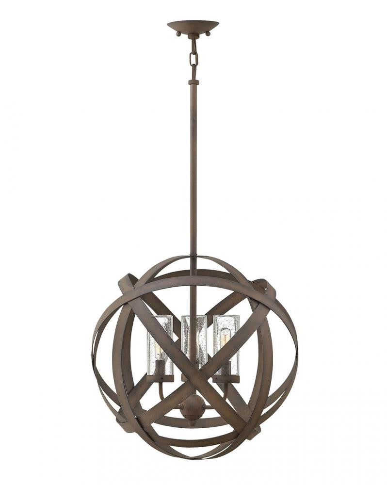 Hinkley Carson Outdoor Pendant Gray, Aluminum, Vintage Iron