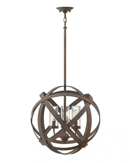 Hinkley Carson Outdoor Pendant Gray, Aluminum, Vintage Iron