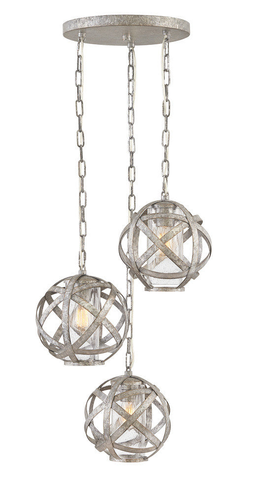 Hinkley Carson Outdoor Pendant Weathered Zinc