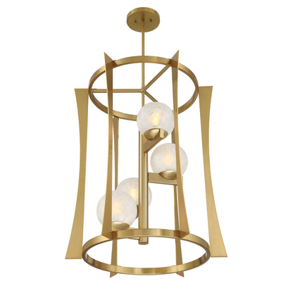 Savoy House Darien 4-Light Pendant - Warm Brass, view 5