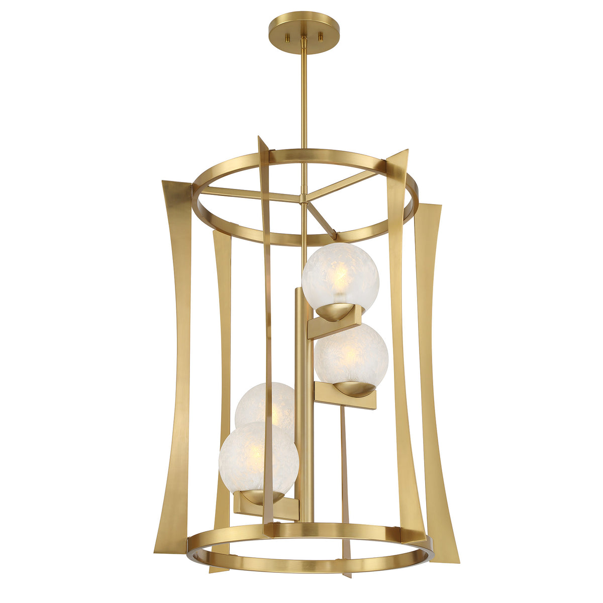 Savoy House Darien 4-Light Pendant - Warm Brass, view 6