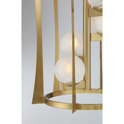 Savoy House Darien 4-Light Pendant - Warm Brass, view 7