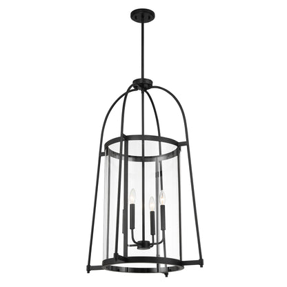 Rosedale 4-Light Pendant Matte Black
