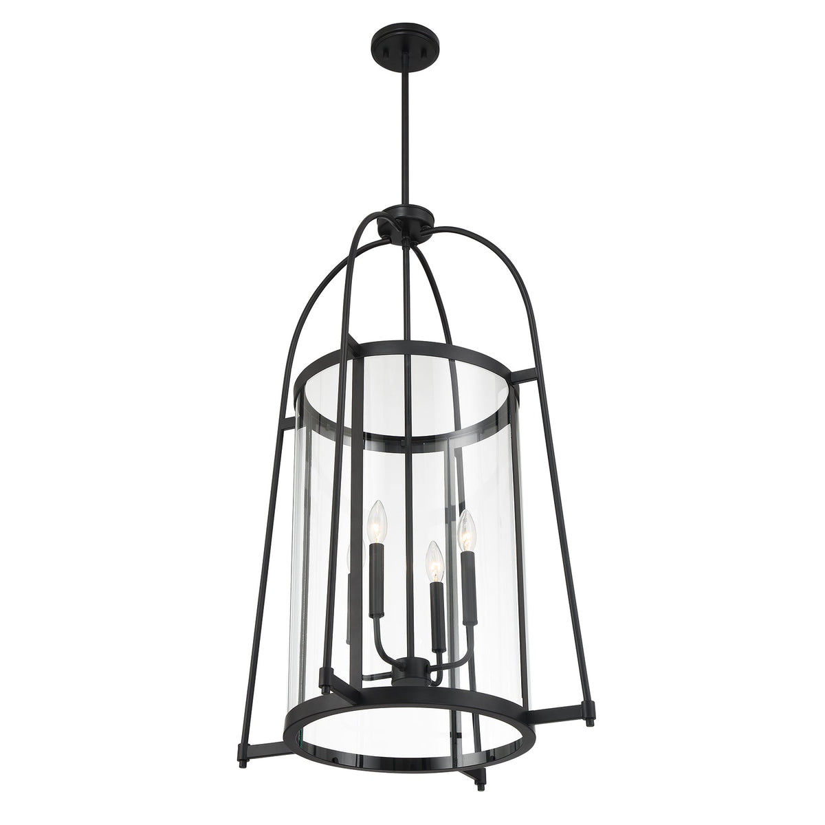 Rosedale 4-Light Pendant Matte Black