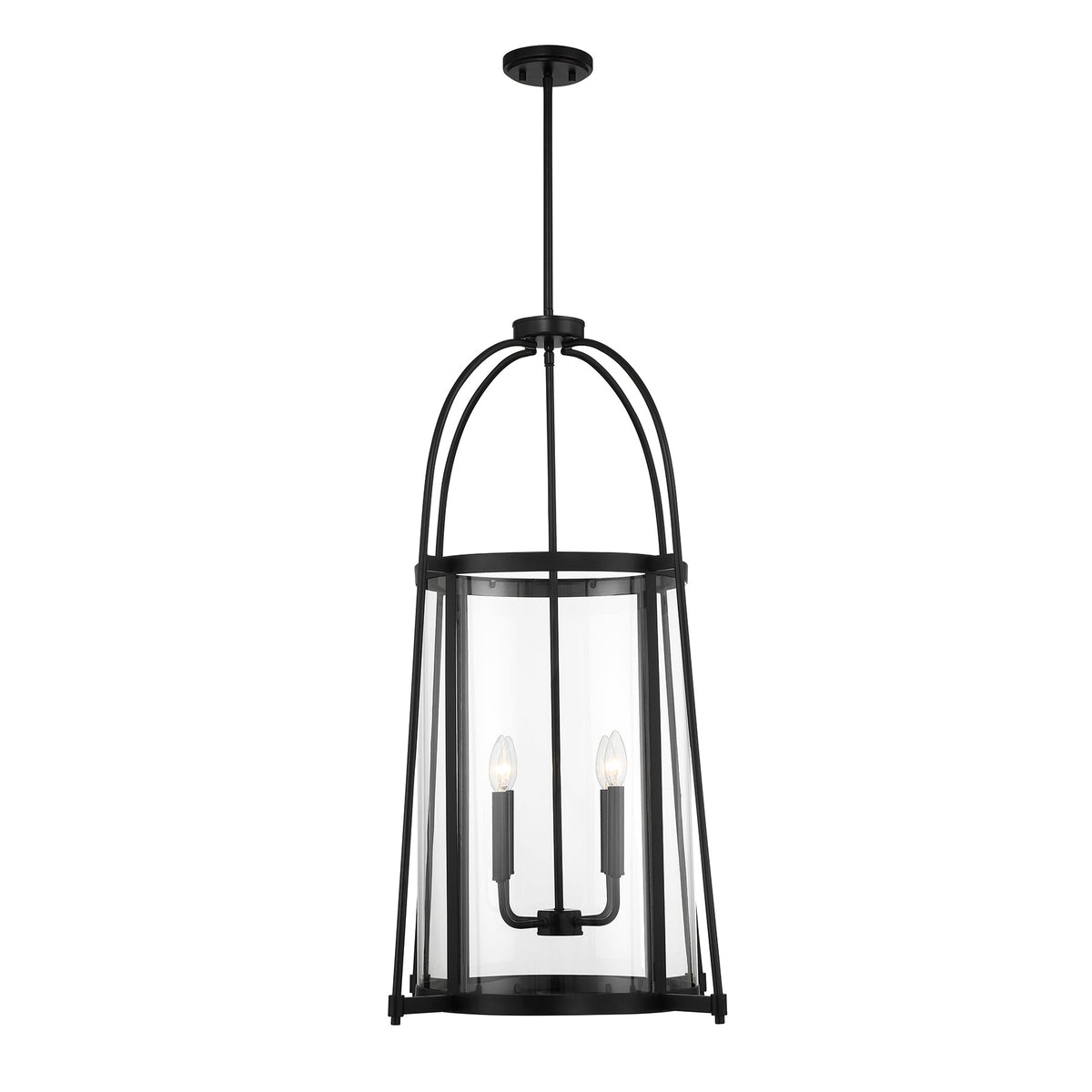 Rosedale 4-Light Pendant Matte Black
