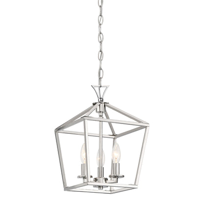 Townsend 3-Light Pendant in Polished Nickel
