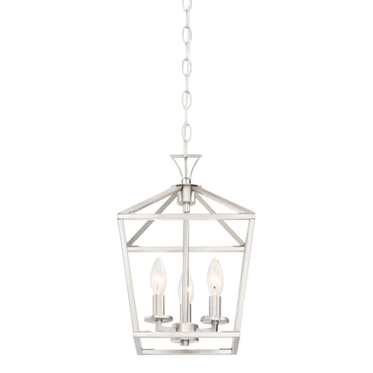 Townsend 3-Light Pendant in Polished Nickel