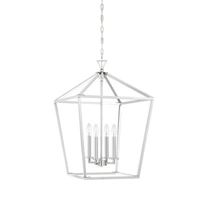 Townsend 4-Light Pendant in Polished Nickel