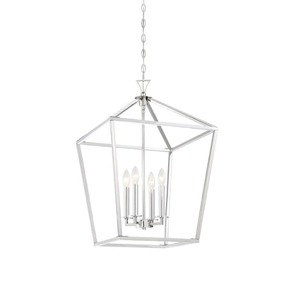 Townsend 4-Light Pendant in Polished Nickel