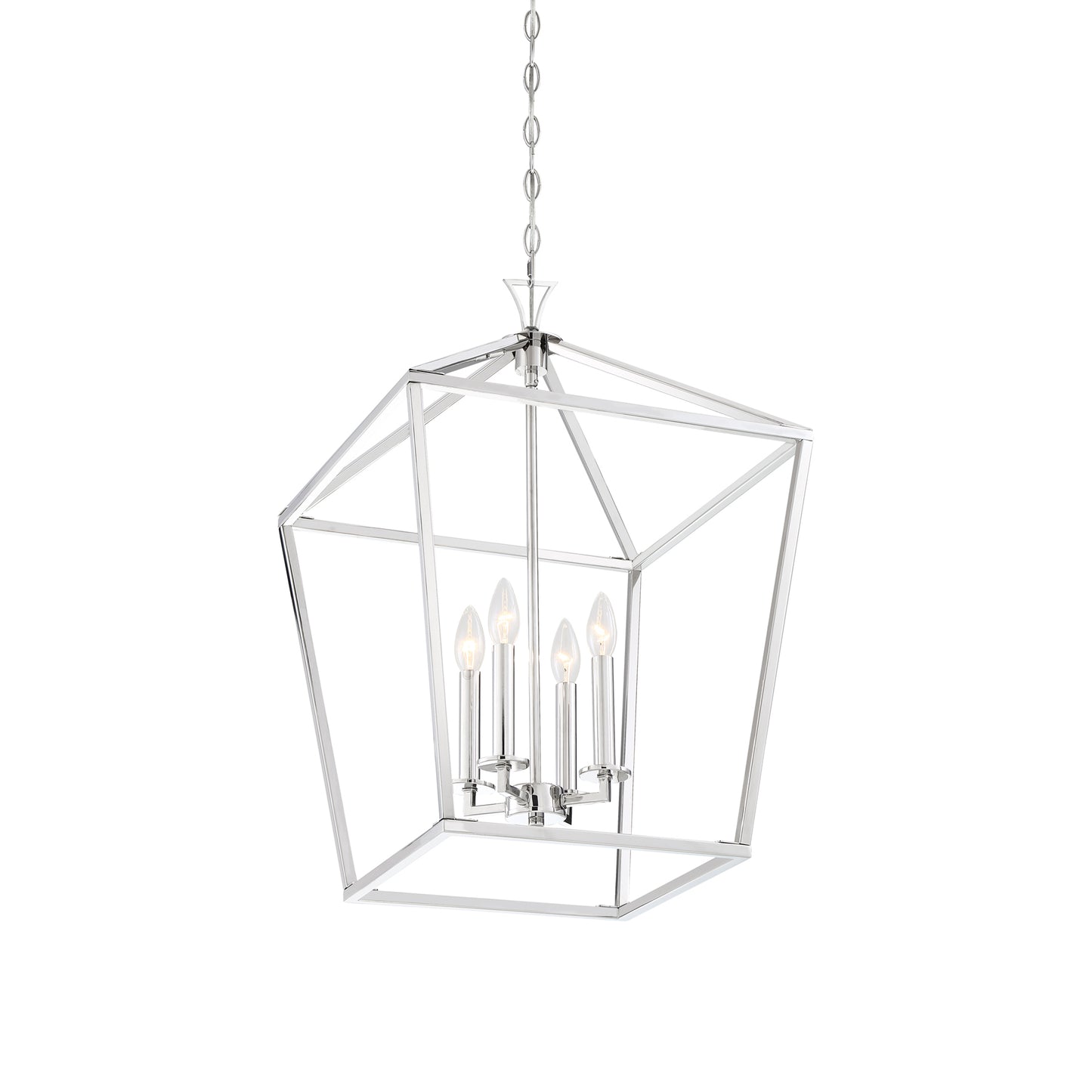 Townsend 4-Light Pendant in Polished Nickel