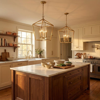 Townsend 4-Light Pendant in Polished Nickel