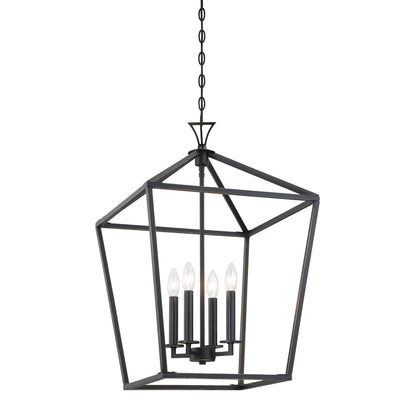Townsend 4-Light Pendant in Polished Nickel