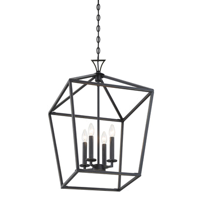 Townsend 4-Light Pendant in Polished Nickel