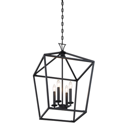 Townsend 4-Light Pendant in Polished Nickel