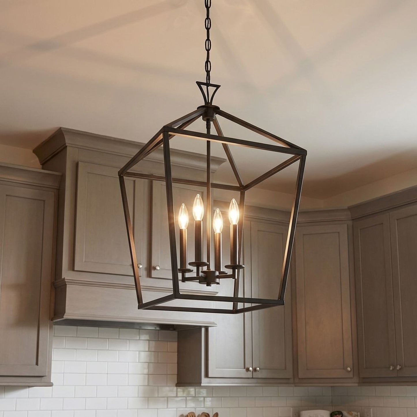 Townsend 4-Light Pendant in Polished Nickel