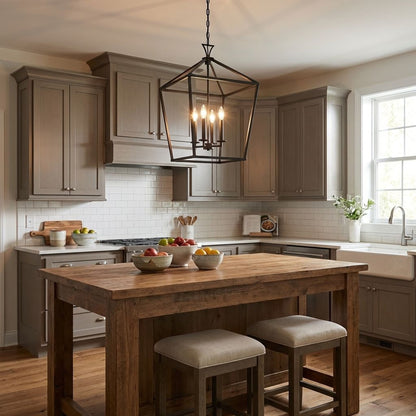 Townsend 4-Light Pendant in Polished Nickel