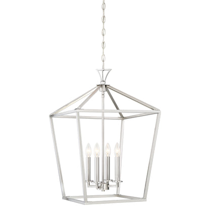 Townsend 4-Light Pendant in Polished Nickel