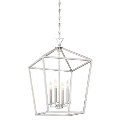 Townsend 4-Light Pendant in Polished Nickel