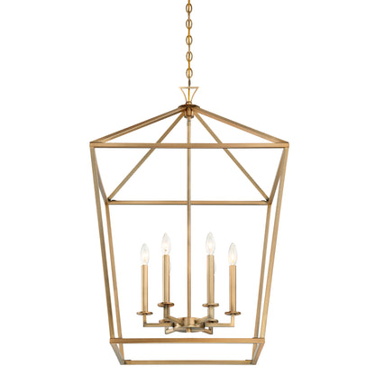 Townsend 6-Light Pendant in Warm Brass