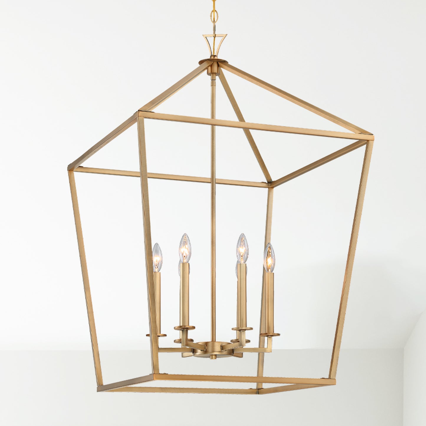 Townsend 6-Light Pendant in Warm Brass