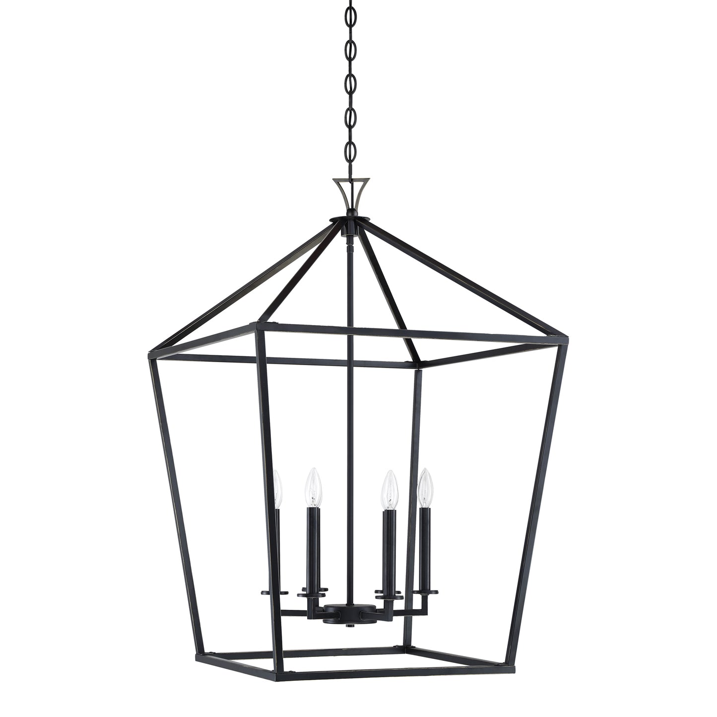 Townsend 6-Light Pendant in Warm Brass