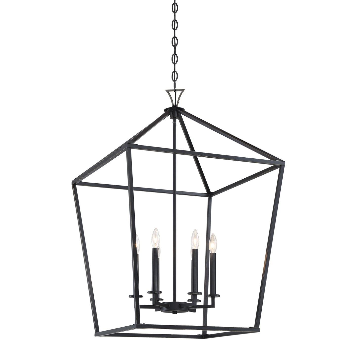 Townsend 6-Light Pendant in Warm Brass