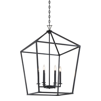 Townsend 6-Light Pendant in Warm Brass