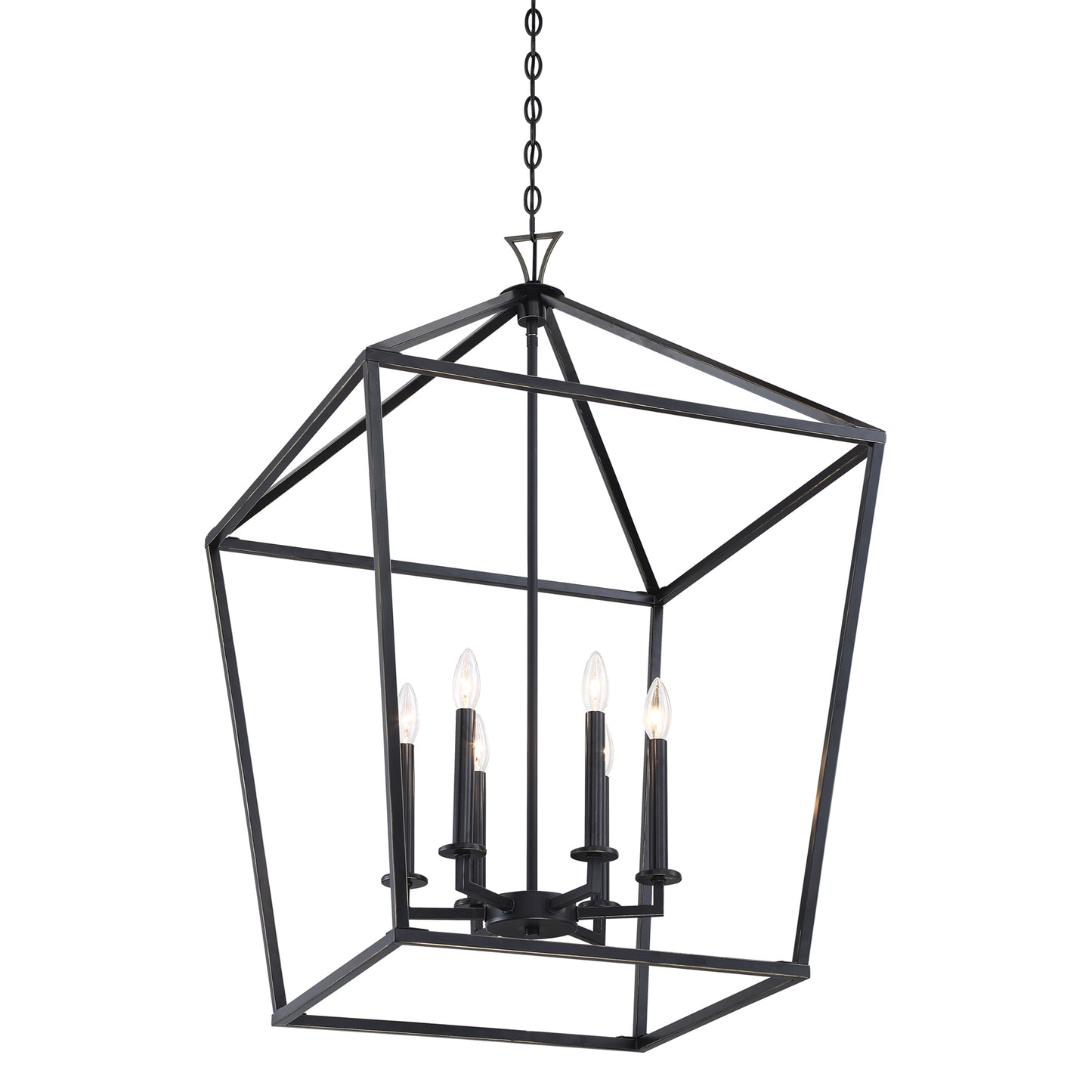 Townsend 6-Light Pendant in Warm Brass