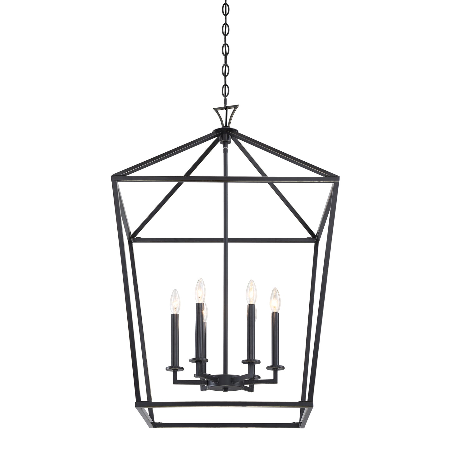 Townsend 6-Light Pendant in Warm Brass