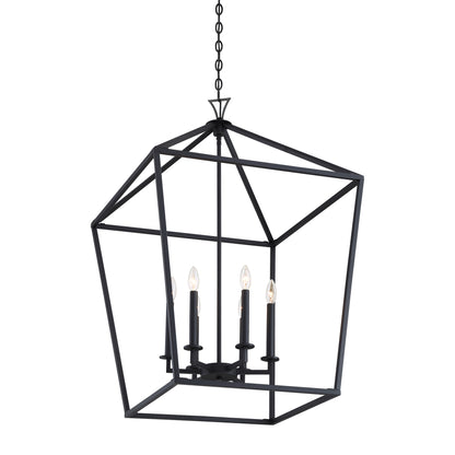 Townsend 6-Light Pendant in Warm Brass