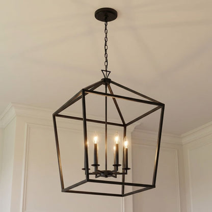 Townsend 6-Light Pendant in Warm Brass