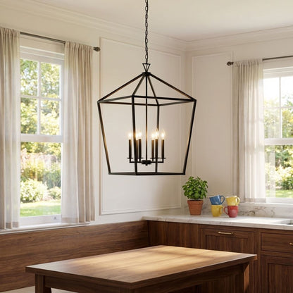 Townsend 6-Light Pendant in Warm Brass