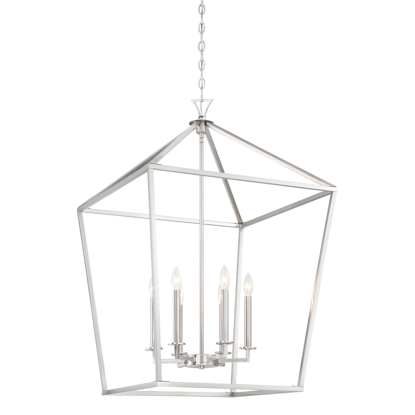 Townsend 6-Light Pendant in Warm Brass