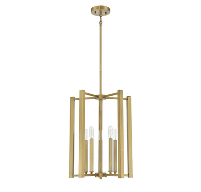 Benson 5-Light Pendant in Matte Black