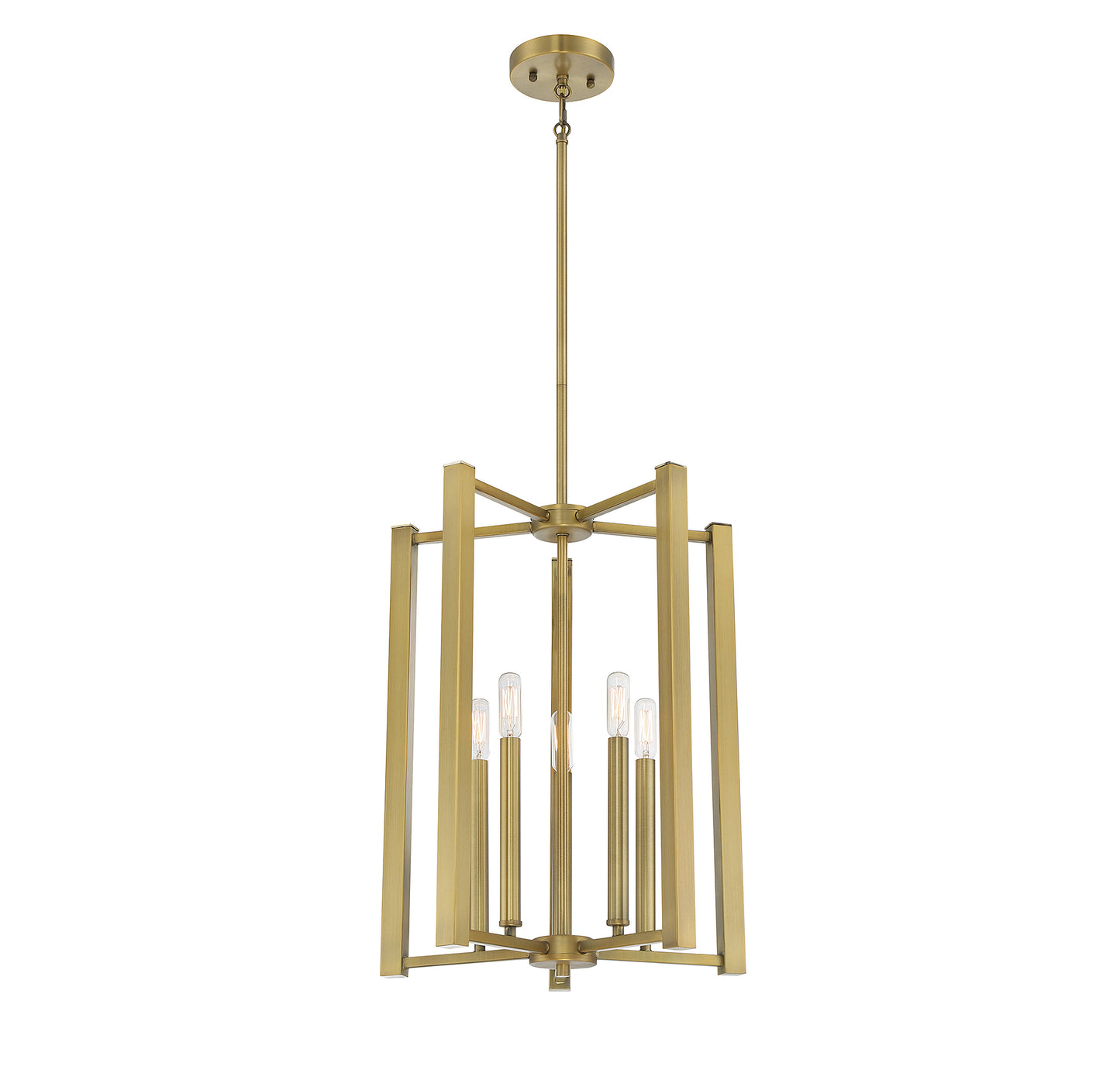 Benson 5-Light Pendant in Matte Black