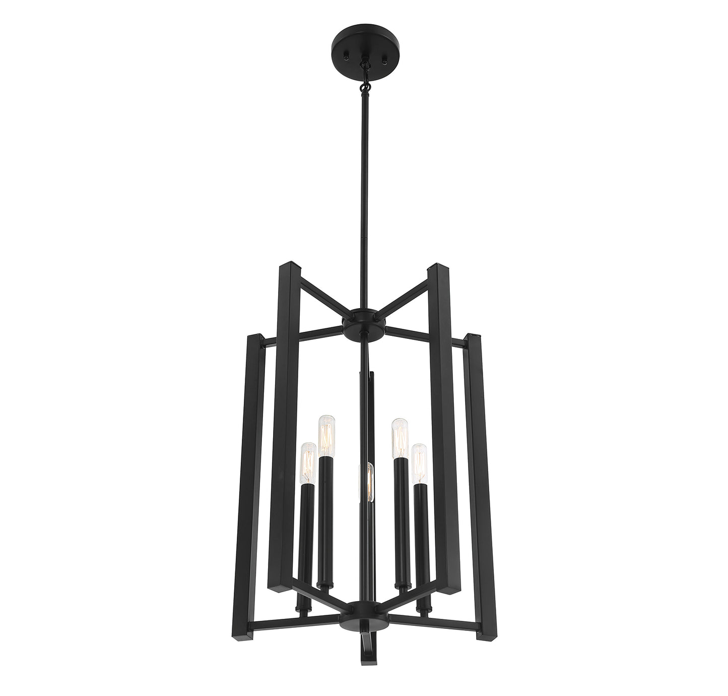 Benson 5-Light Pendant in Matte Black