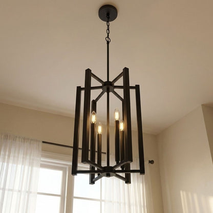 Benson 5-Light Pendant in Matte Black