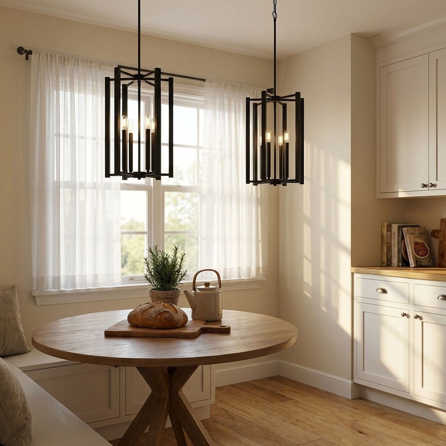 Benson 5-Light Pendant in Matte Black