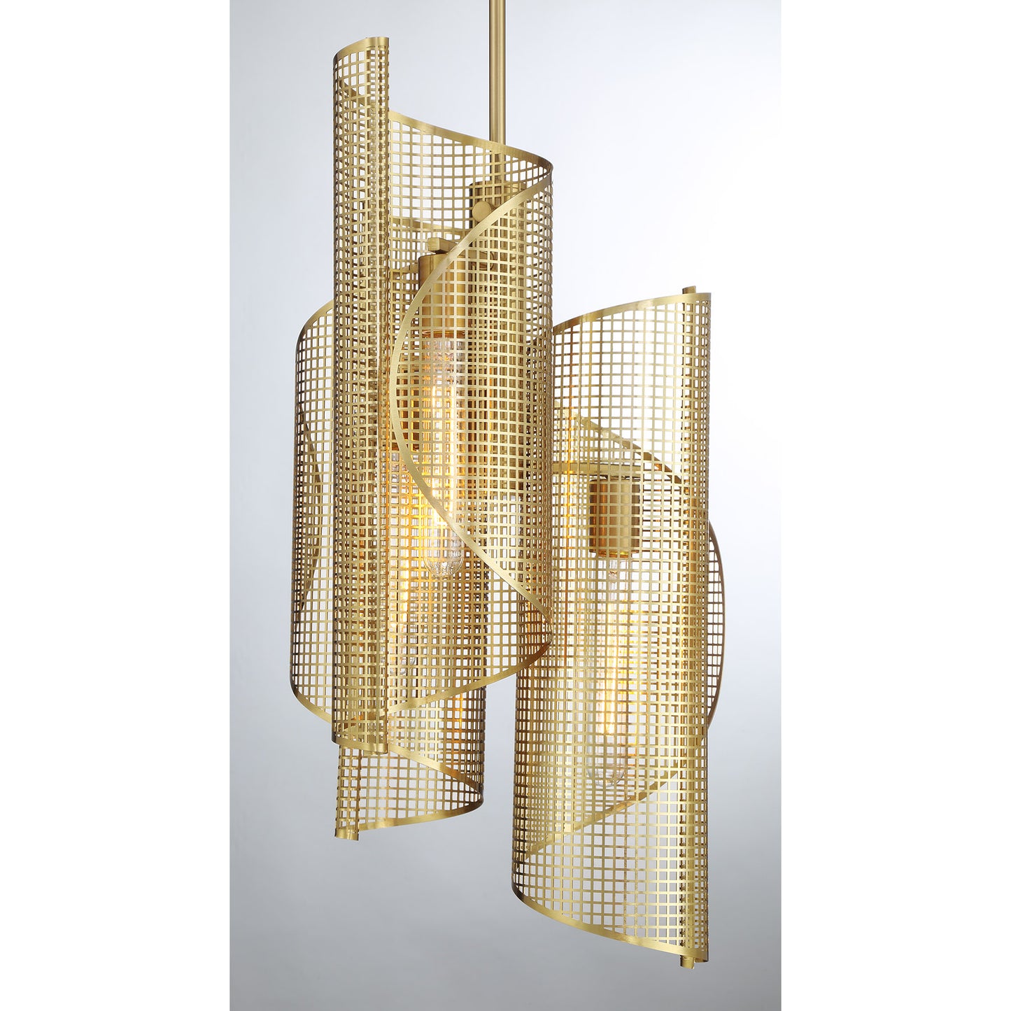 Hillbourne 3-Light Pendant in Warm Brass
