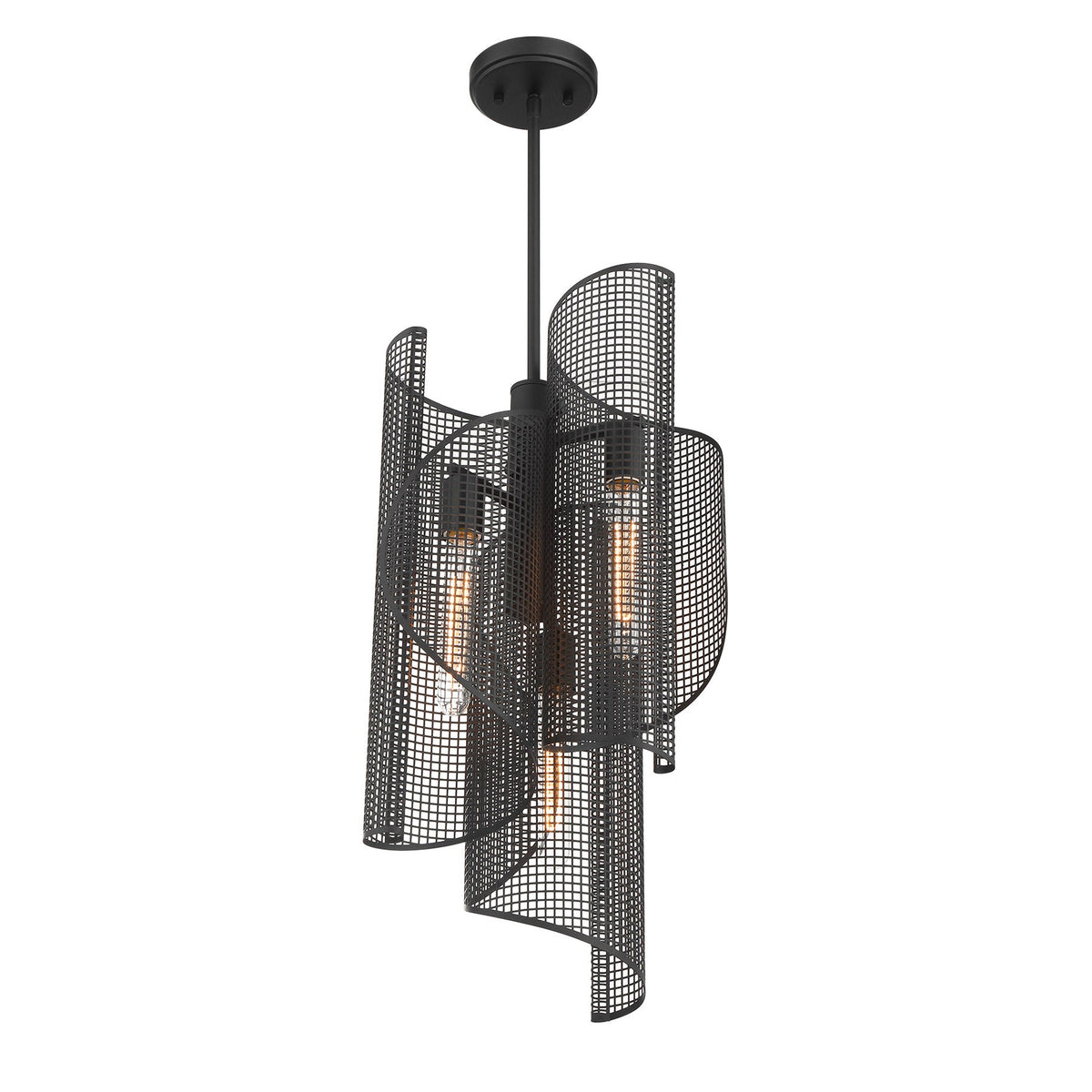 Hillbourne 3-Light Pendant Matte Black