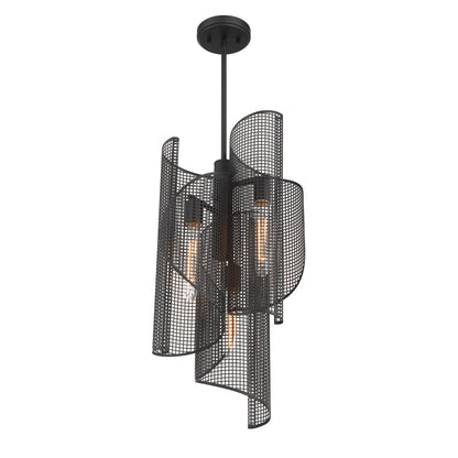 Hillbourne 3-Light Pendant Matte Black