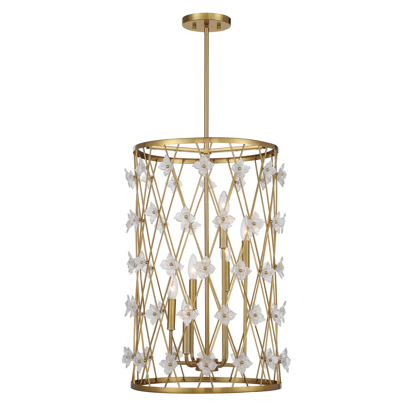 Bailey 6-Light Pendant - Warm Brass