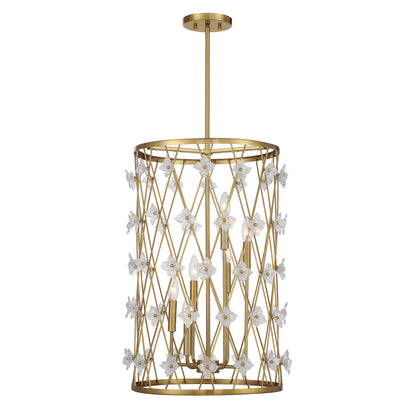 Bailey 6-Light Pendant - Warm Brass
