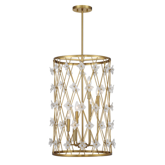 Bailey 6-Light Pendant - Warm Brass