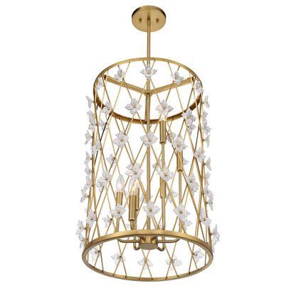 Bailey 6-Light Pendant - Warm Brass