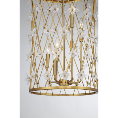 Bailey 6-Light Pendant - Warm Brass