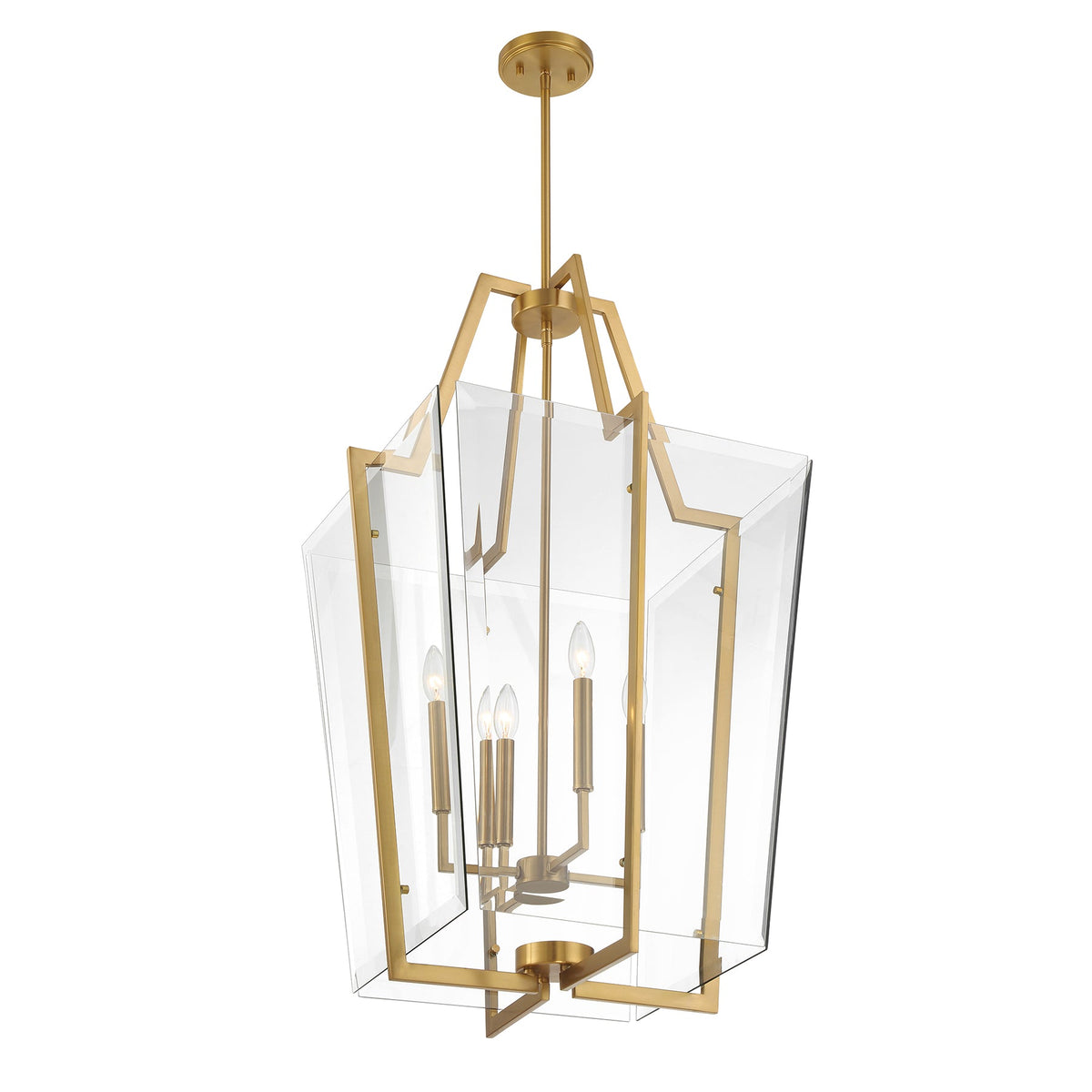 Farell 4-Light Pendant Warm Brass