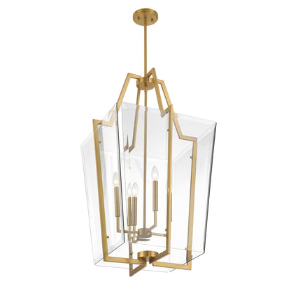 Farell 4-Light Pendant Warm Brass