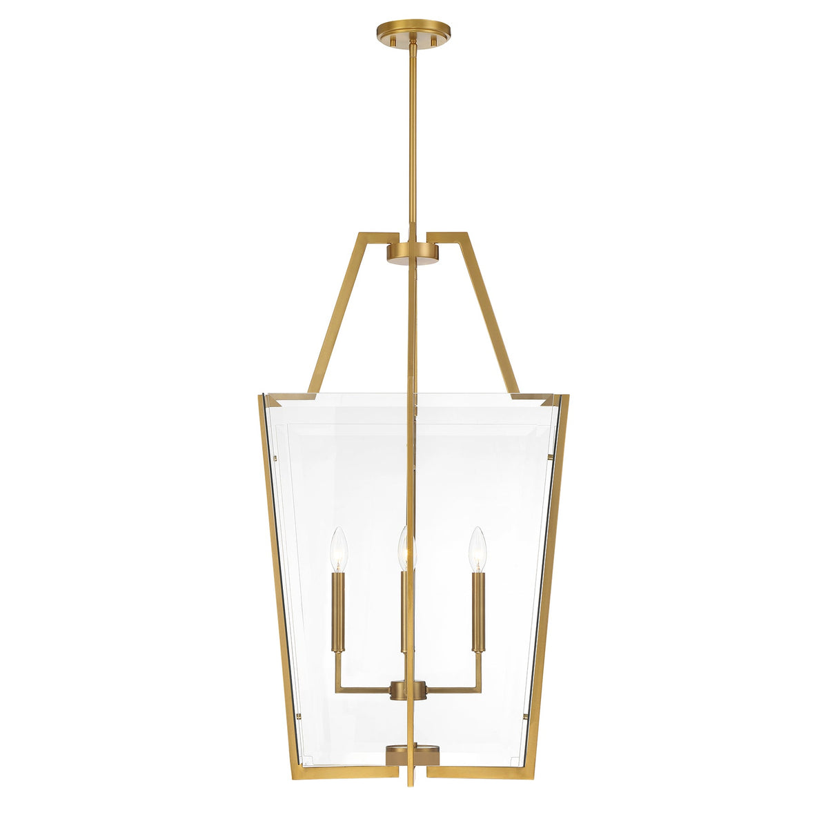 Farell 4-Light Pendant Warm Brass